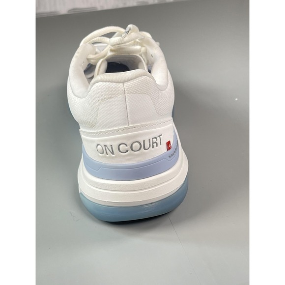On Cloud Roger Advantage Pro Shoes Womens Size 7.5 White Chambray Tennis - Picture 6 of 12